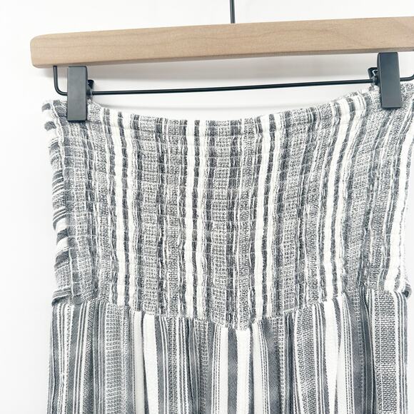L*Space Riri Wide Leg Jumpsuit Romper in Gray White Stripe Size Medium - Picture 6 of 12
